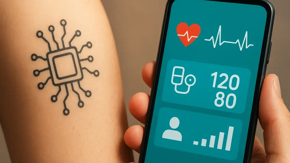 Biotattoos digitais para monitoramento de saúde