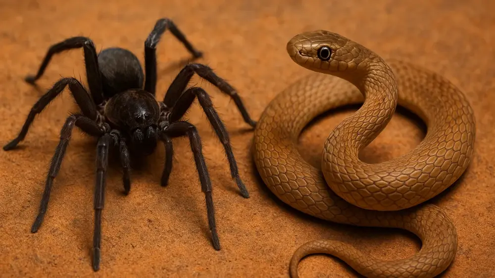Sonhar com aranha e cobra: medos, ciclos e proteção