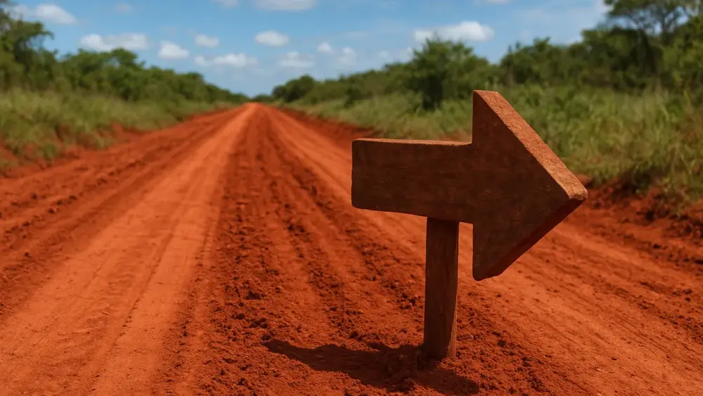 Sonhar com estrada de barro vermelho: esforço e rumo