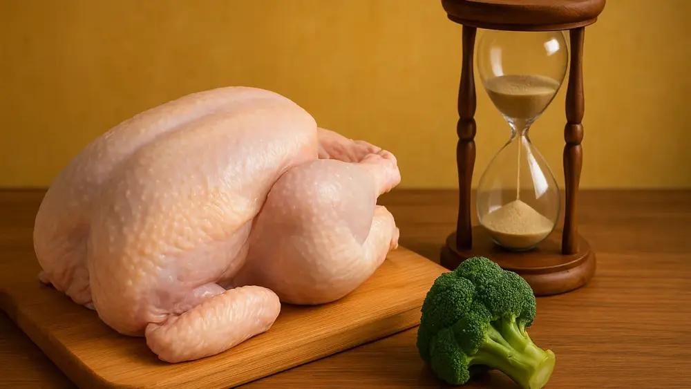 Sonhar com frango cru inteiro: preparo, paciência e saúde